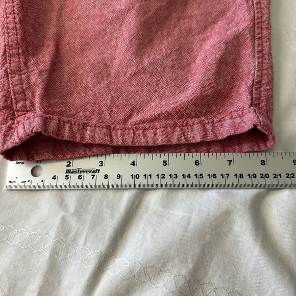 KOLBY‎ Men's Red Chino Casual Walking Shorts 100% Cotton Size 33 Vacation Resort - Picture 11 of 13